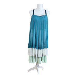 Pleated, Tiered Anthropologie Dress by‎ Girls from Savoy